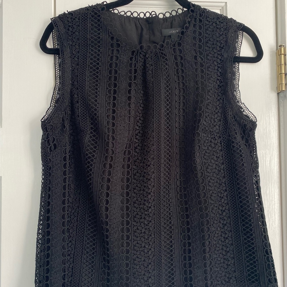 J. Crew sleeveless textured blouse